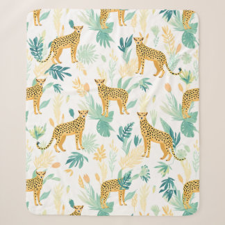 Wasserfarbe Cheetah Sherpadecke