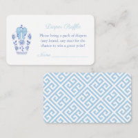 Wasserfarbe Chinoiserie Babydusche Windelwanne Win