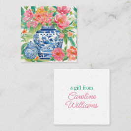 Wasserfarbe Chinoiserie Ginger Jar von Blume Gesch Mitteilungskarte