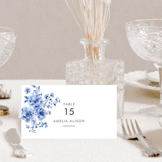 Wasserfarbe Chinoiserie Klapptisch Platzkarte (Von Creator hochgeladen)