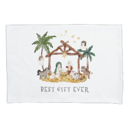 Wasserfarbe Christlich Weihnachtskrippe Kissenbezug