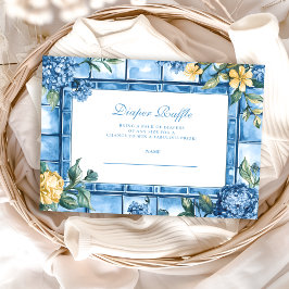 Wasserfarbe Ciao, Baby Italian Baby Diapper Raffle Begleitkarte