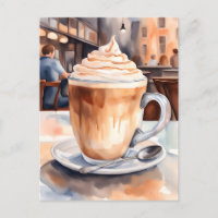 Wasserfarbe, Coffe Latte, Postüberquerung