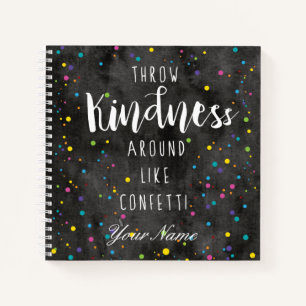 Wasserfarbe Confetti Notizbuch