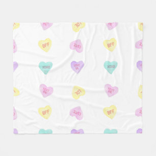 Wasserfarbe Convo Heartz BESTE FREUNDIN Medium Fle Fleecedecke