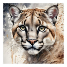 Wasserfarbe Cougar 1