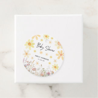 Wasserfarbe Daisy Babydusche Geschenkanhänger