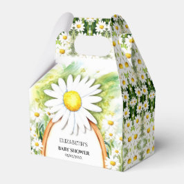Wasserfarbe Daisy Babydusche Geschenkschachtel