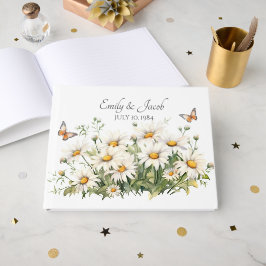 Wasserfarbe Daisy Bouquet zum Jubiläum Party Gästebuch