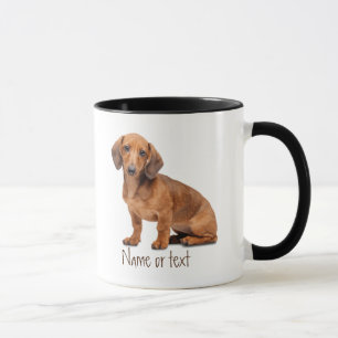 Wasserfarbe Daschund Dog Pet Custom Tasse