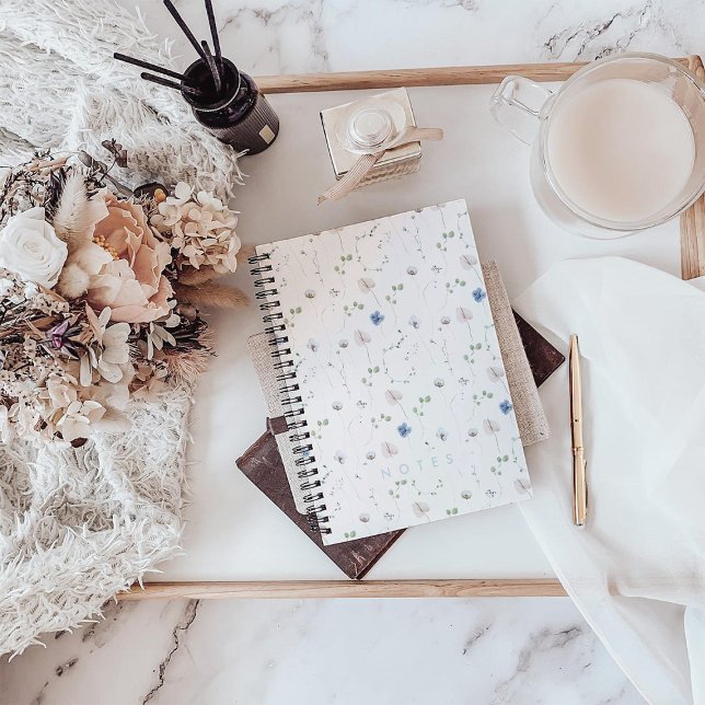 Wasserfarbe Delikate Wildblume Notebook Notizbuch (Von Creator hochgeladen)