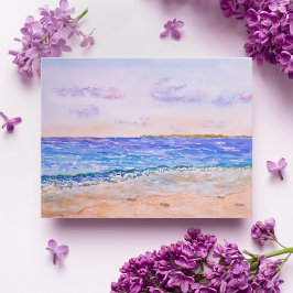 Wasserfarbe der Kaimaninseln Postkarte