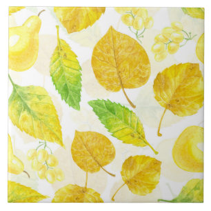 Wasserfarbe des Herbstes Fliese