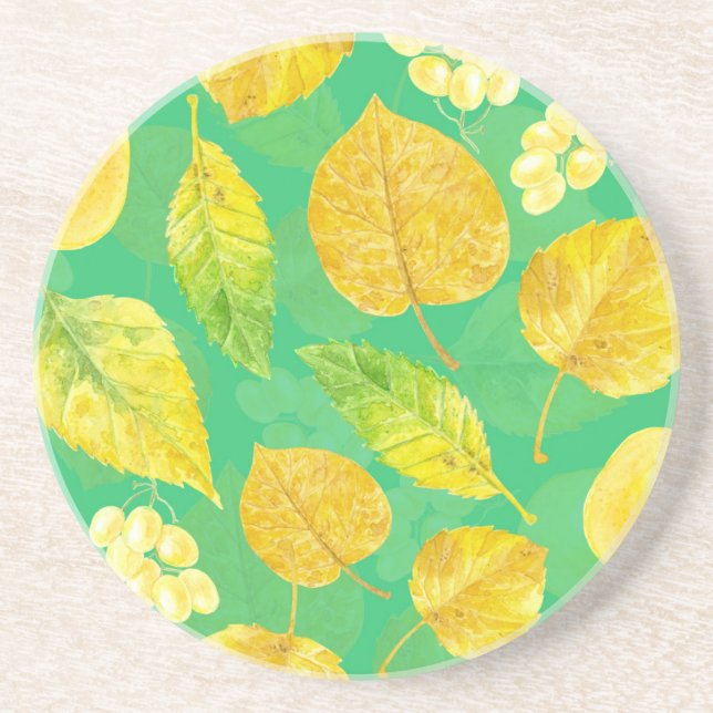 Wasserfarbe des Herbstes Getränkeuntersetzer (Vorne)