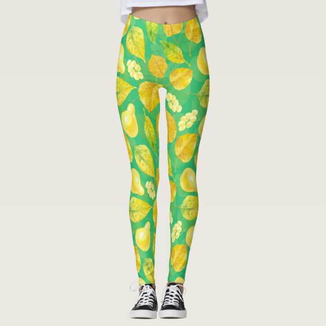 Wasserfarbe des Herbstes Leggings (Vorderseite)