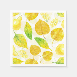 Wasserfarbe des Herbstes Serviette