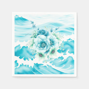 Wasserfarbe des Meeres Serviette