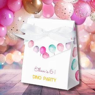 Wasserfarbe Dino Party Kindergeburtstag Geschenkschachtel