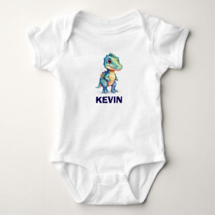 Wasserfarbe Dinosaurier Kunst Baby Strampler