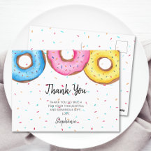 Wasserfarbe Donuts Kinderdusche