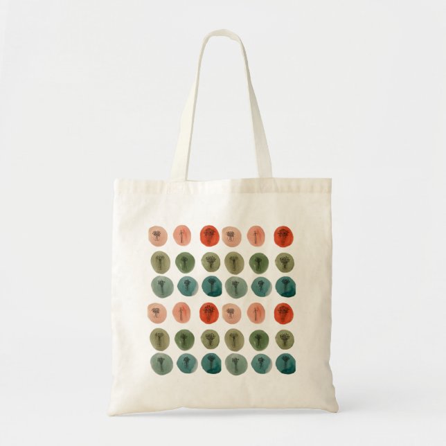 Wasserfarbe Doodle Tote Tasche (Vorne)