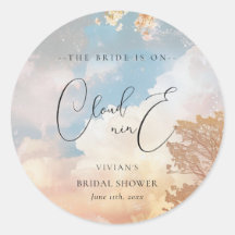 Wasserfarbe Dreamy Sonnenuntergang Cloud 9 Brautpa