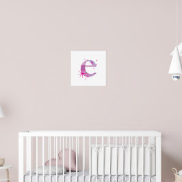 Wasserfarbe E Poster