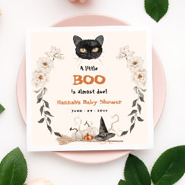 Wasserfarbe ein wenig Boo Halloween Babydusche Serviette