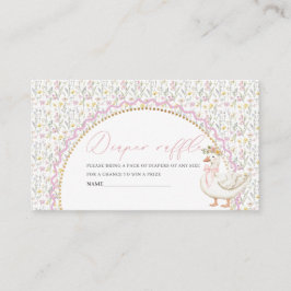 Wasserfarbe eine alberne Gänse Babydusche Windelra Begleitkarte