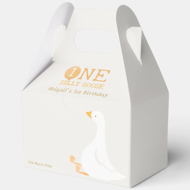 Wasserfarbe Eine Alberne Gänse Wildblume 1. Geburt Geschenkschachtel (Vorderseite)