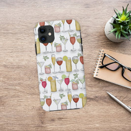 Wasserfarbe Einfache Cocktailgetränke Whimsical Ni Case-Mate iPhone Hülle