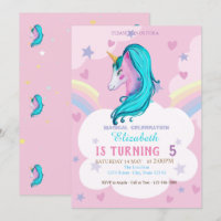 Wasserfarbe Einhorn Regenbogenstars Herzens Geburt