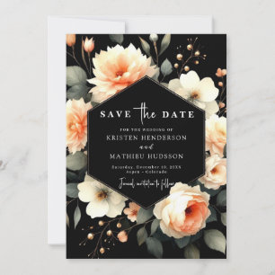 Wasserfarbe Einzigartige Peach Hochzeit Save The Date