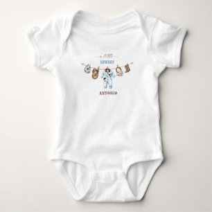 Wasserfarbe Elegant Little Cowboy Rodeo CounT-Shir Baby Strampler