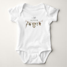 Wasserfarbe Elegante Kleine Jäger Babydusche