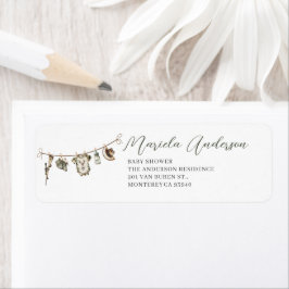 Wasserfarbe Elegante Kleine Jägerbaby-Dusche