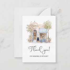 Wasserfarbe Elegante sagte sie Oui Brautparty als Mitteilungskarte