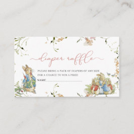 Wasserfarbe Elegante Wildblume Peter Rabbit Baby Begleitkarte