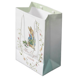 Wasserfarbe Elegante Wildblume Peter Rabbit Baby Mittlere Geschenktüte