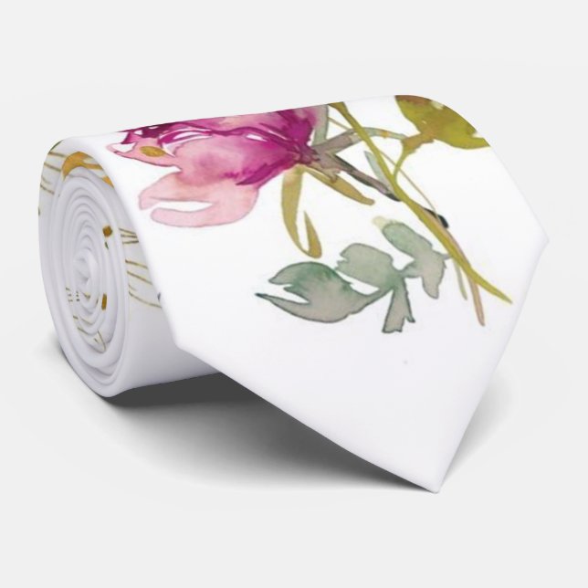 Wasserfarbe Eleganter Fall Krawatte (Gerollt)