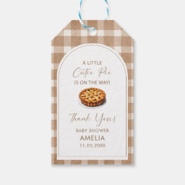 Wasserfarbe Eleganter Süsse Kuchen ist auf dem Weg Geschenkanhänger