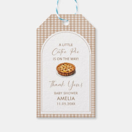 Wasserfarbe Eleganter Süsse Kuchen ist auf dem Weg Geschenkanhänger