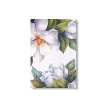 Wasserfarbe Elfenbein Magnolias Stretched Canvas P
