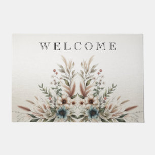 Wasserfarbe Elfenbeinblume Blumen Doormat Fußmatte