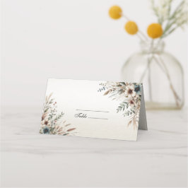 Wasserfarbe Elfenbeinblume Platzkarte