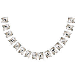 Wasserfarbe Elfenbeinblüten Jagdflagge Wimpelkette