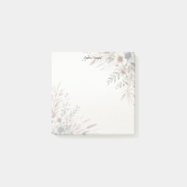 Wasserfarbe Elfenbeinblüten Post it Notes Post-it Klebezettel (Vorderseite)