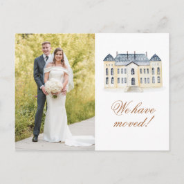 Wasserfarbe Englisch Manor Anwesen Foto übertragen Postkarte