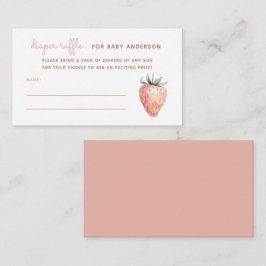 Wasserfarbe Erdbeere Kinderdusche Windelwanne Wind Begleitkarte