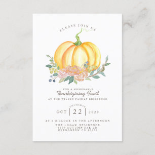 Wasserfarbe Erntedank Fest Einladung